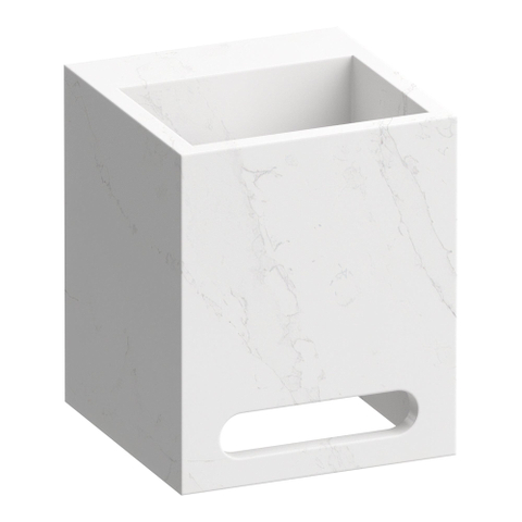 BRAUER Nova lave-mains - 25x25x30cm - sans trou de robinet - calacatta gold satiné (blanc) SW1203275