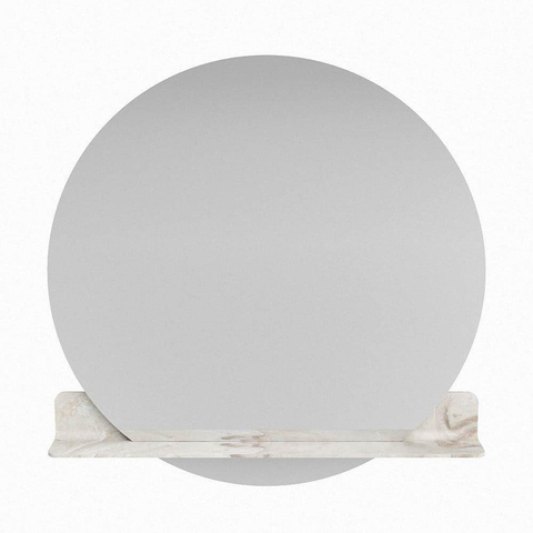 Mondiaz SPOT miroir – Ø 100 cm – avec tablette – Frappe (marbre beige) SW1212901