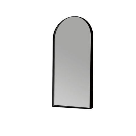 Saniclass Curve miroir en pied – 76 x 162 cm – avec cadre – Noir mat SW1418860