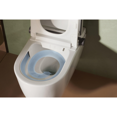 Hansgrohe LavaPura Element S WC lavant – séchage à air chaud & abattant automatique – blanc brillant SW1413638