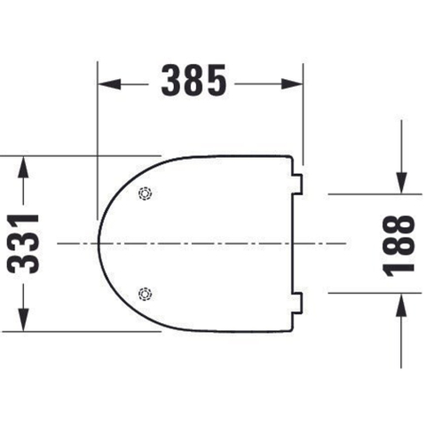 Duravit DuraStyle Basic WC-zitting 33.1x38.5x4.2cm met softclose Kunststof wit Glanzend SW358135