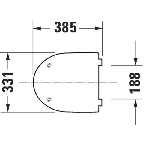 Duravit No.1 DuraStyle Basic WC-zitting - 33.1x38.5x4.2cm - met softclose - kunststof - wit glanzend SW358135