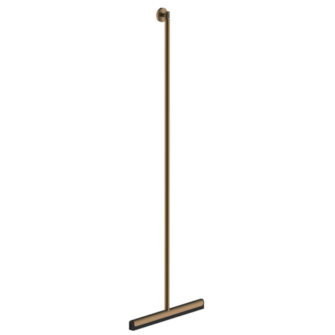Wiesbaden Alonzo Vloerwisser - 42x115cm - met ophanghaak - PVD - geborsteld koper SW1247979