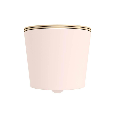 Mondiaz LAVIE hangtoilet – spoelrandloos – 36 x 53 cm – met softclose zitting – Rosee (roze), zitting Sand (beige) SW1208774