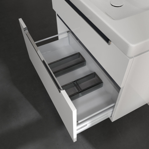 Villeroy & Boch Subway 2.0 wastafelonderkast - 78.7x59x44.9cm - glans wit SW118768
