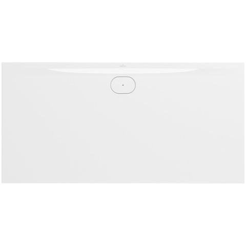 Villeroy & Boch Ecora douchebak - 180x90x3.5cm - afvoer lange zijde - white alpine (wit) SW1559003