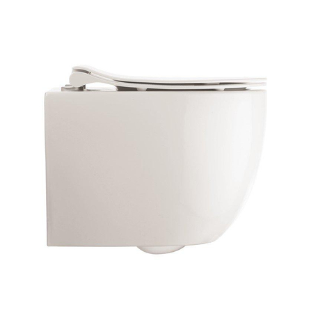 Crosswater Glide II Wandtoilet - 37x46x32.5cm - spoelrandloos - zonder zitting - back-to-wall - mat wit SW765679