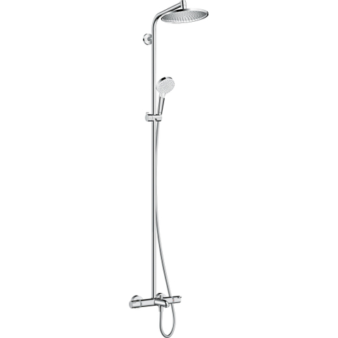 Hansgrohe Crometta s 240 - 1jet - showerpipe - met bad - thermostaat - hoogglans chroom SW73211