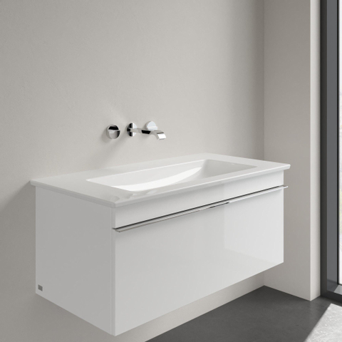 Villeroy & Boch venticello meubelwastafel - 100x50cm - zonder kraangat - met overloop - White Alpine (glans wit) 1025124