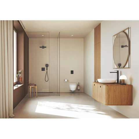 GROHE Grohtherm SmartControl afbouwdeel - vierkant - thermostatisch - 3 functies - mat zwart SW1477730