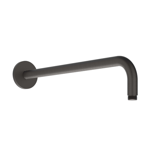 IVY Tribe Ensemble de douche pluie - encastré - symmetry - inverseur d’arrêt 2 voies - bras mural 40 cm - pomme de douche principale medium 25 cm - support avec sortie - flexible de douche 150 cm - douchette barre - RVS316 - PVD noir carbone brossé SW1032220