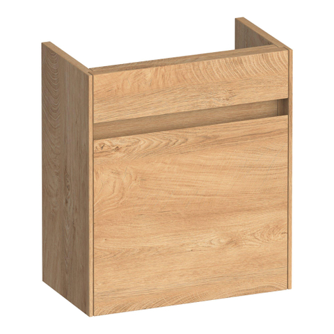 BRAUER Inspire meuble de lavabo lave-mains - 40x45x22cm - porte ouvrant à droite - sans poignée - Forest Tan SW1199094