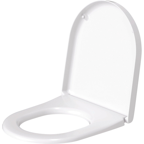 Duravit Starck 3 WC-zitting - 37x43.6x3.8cm - Kunststof - glans wit OUTLETSTORE STORE43982
