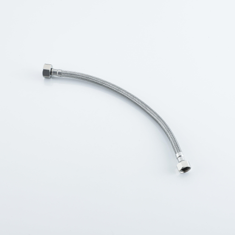 FugaFlow Eccelente Acces flexible tuyau - 30cm - 1/2\""x3/8\"""" - Acier inoxydable brossé PVD (Acier inoxydable)" SW1468014