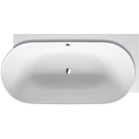 Duravit Luv Bad ovaal - 185x95cm hoek rechts - met paneel - mat wit SW228002