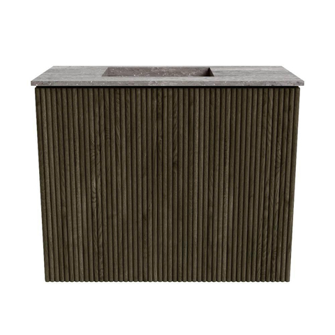 Mondiaz JOYA-DLUX 50cm toiletmeubel - kleur Shadow - Wastafel FAYE positie Links 1 kraangat kleur Oza. SW1425015