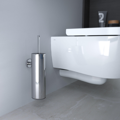 Clou Flat ensemble brosse WC 8x35cm modèle mural chromé SW9751