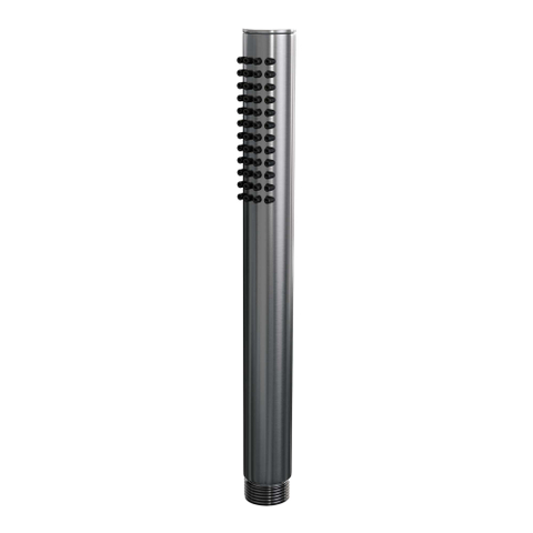 BRAUER Gunmetal Carving douche de pluie encastrée thermostatique - 3 voies - rond - set 90 - pomme de douche 30 cm - bras de plafond - douchette barre - flexible de douche - barre de douche intégrée - gunmetal brossé PVD SW1159186