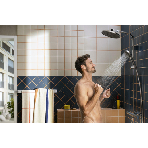 Hansgrohe Activera S - showerpipe - 240 - 1jet - ecosmart+ - met Ecostat Fine Varia - hoogglans chroom SW1388135