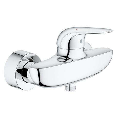 Grohe Wave New Douchekraan - met koppelingen - chroom SW87120