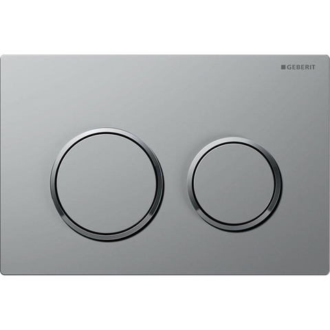 Geberit Omega20 bedieningsplaat - 2-toets spoeling - ronde knoppen - mat chroom/easy-to-clean - chroom SW451695