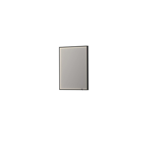 INK SP19 spiegel – rechthoek – 60x80 cm – indirecte LED rondom – Zwart mat SW693054