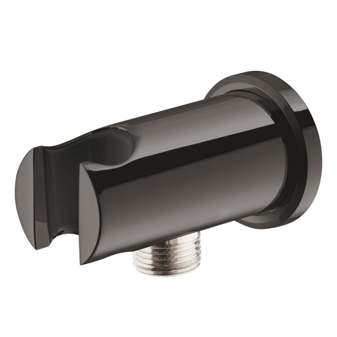 Grohe Rainshower Wandaansluitbocht - 1/2" - met houder - ronde rozet - hard graphite (antraciet) SW1077377
