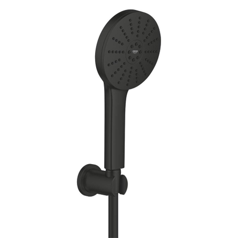 Grohe Vitalio Joy Badset - 175cm handdouche - 3 straalsoorten - thermostaatkraan - matte black (mat zwart) SW1576524