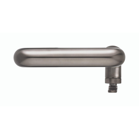 Crosswater Union Mitigeur lavabo - rehaussé - eau froide - brushed black chrome (gunmetal) SW968260