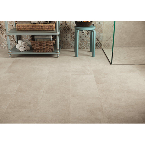 SAMPLE Terravito Sigillo wand- en vloertegel - 29.6x59.5cm - 8mm - gerectificeerd - Betonlook - Bruin SW1449067