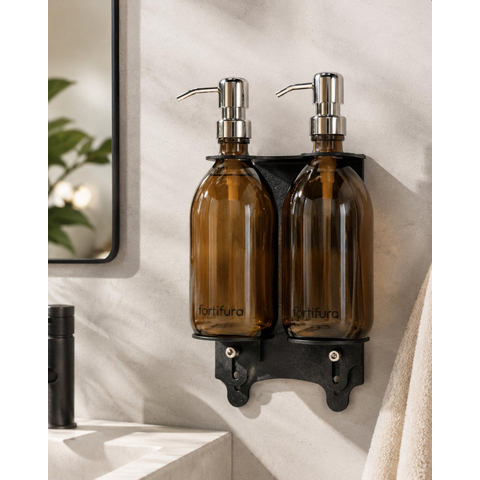 Fugaflow Efficiente Acces support de distributeur de savon - matériel de fixation - noir mat SW1581013