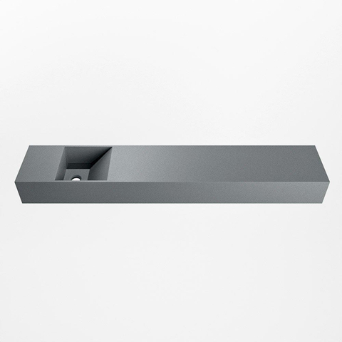 Mondiaz TYNE Fontein - 120x23x12cm - wasbak Links - zonder kraangaten - solid surface - Plata SW1026182