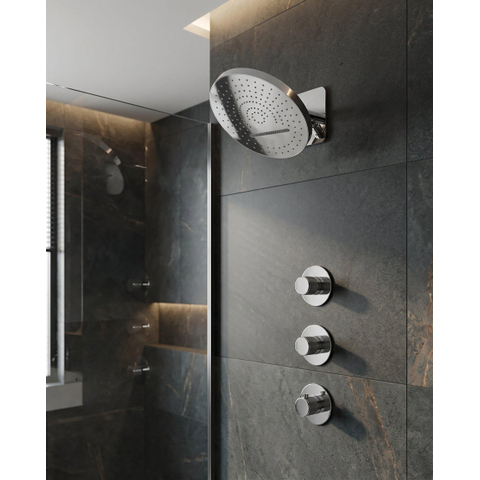 Uniforma inbouw regendouche – thermostatisch – Ø32 cm hoofddouche met waterval – zonder handdouche – chroom SW1577865