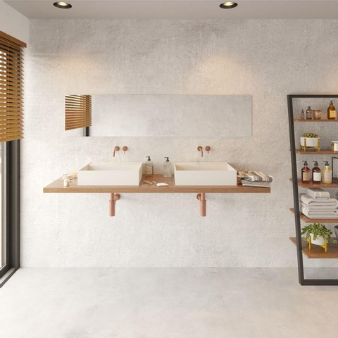 Ideavit Solidbliss wastafel - 50x40x12cm - zonder kraangat - wit SW704525