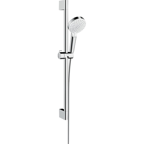 Hansgrohe Crometta Doucheset Vario - ecosmart - met Unica Croma - glijstang 65 cm wit/chroom - wit chroom SW73214