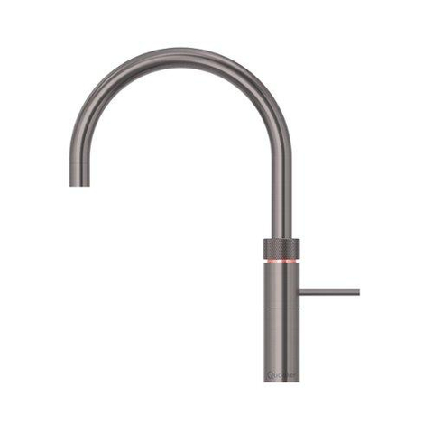 Quooker Fusion Round kokendwaterkraan - draaibare uitloop - Combi reservoir - Warm / kokend water - Gun metal SW968363