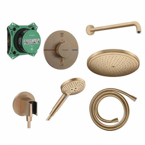 Hansgrohe ShowerSelect set de douche encastré - thermostatique - brushed bronze SW1204471