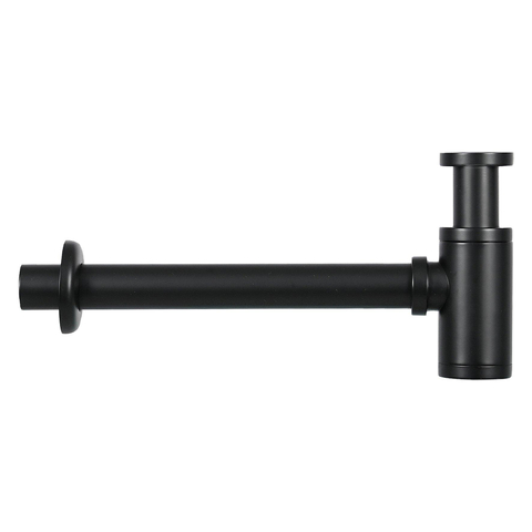 Differnz Solid Pack lave-mains 36X18.5cm Rectangulaire avec robinet, vidange et siphon Solid Surface Noir mat SW450882