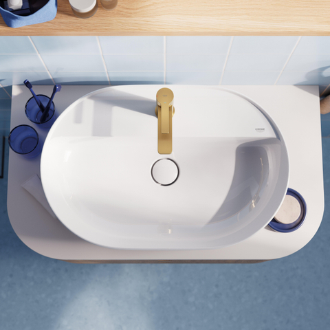GROHE Lineare New wastafelkraan - xs-size - met waste - geborsteld cool sunrise (goud) SW1477575