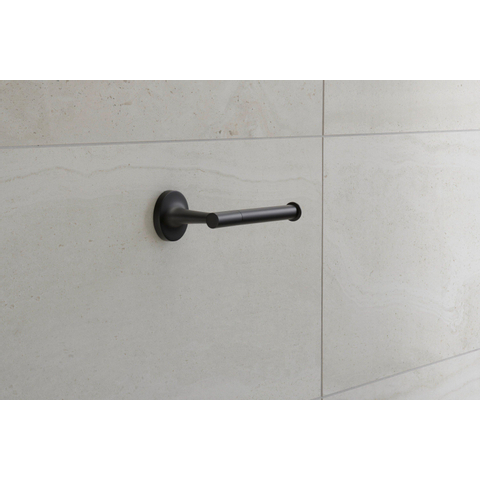 Duravit Starck T Toiletrolhouder - zonder klep - mat zwart SW297083