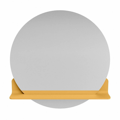 Mondiaz SPOT miroir – Ø 70 cm – avec tablette – Ocher (jaune) SW1235563