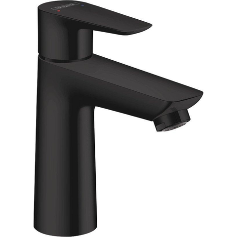 Hansgrohe Talis e Eengreeps wastafelmengkraan - 110 - coolstart - met PopUp - trekwaste - mat zwart SW297298