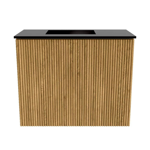 Mondiaz JOYA Meuble de toilette 50cm - couleur Chêne - Vasque FAYE position Gauche Sans trou de robinet couleur Urban SW1421180