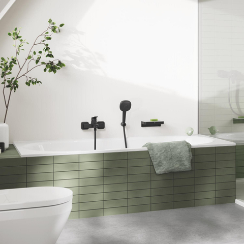 Grohe Vitalio Comfort QuickFix Handdouche - diameter 11cm - 2 straalsoorten - 7.4l/min - matte black (mat zwart) SW1126562