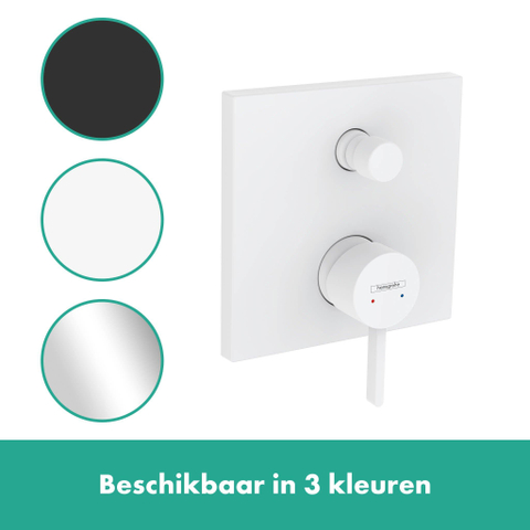 Hansgrohe Finoris Eengreeps badmengkraan - inbouw zekerheidsco - met - mat wit SW651039