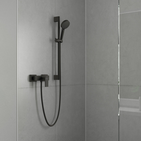 Hansgrohe Vernis Shape Eengreeps douchekraan - opbouw - mat zwart SW651452