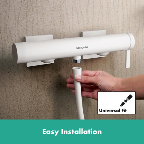 Hansgrohe Tecturis E Eengreeps - opbouw douchemengkraan - mat wit SW918584