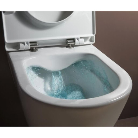 Laufen Pro Pack WC suspendu 39.7x55.7x46.5cm sans bride abattant wc slimseat softclose céramique brillant blanc SW97463