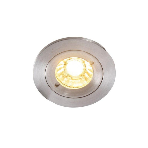 QAZQA Xena spot encastré - set de 3 - 8x8cm - IP44 - rond - acier SW1210681