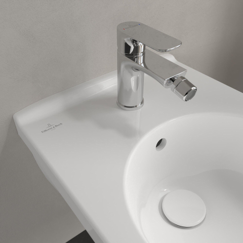 Villeroy & Boch O.novo wandbidet - met overloop - 1 kraangat CeramicPlus - White Alpine (glans wit) 0124159